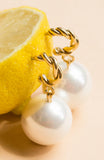 Interlace Pearl Earrings - shoparo