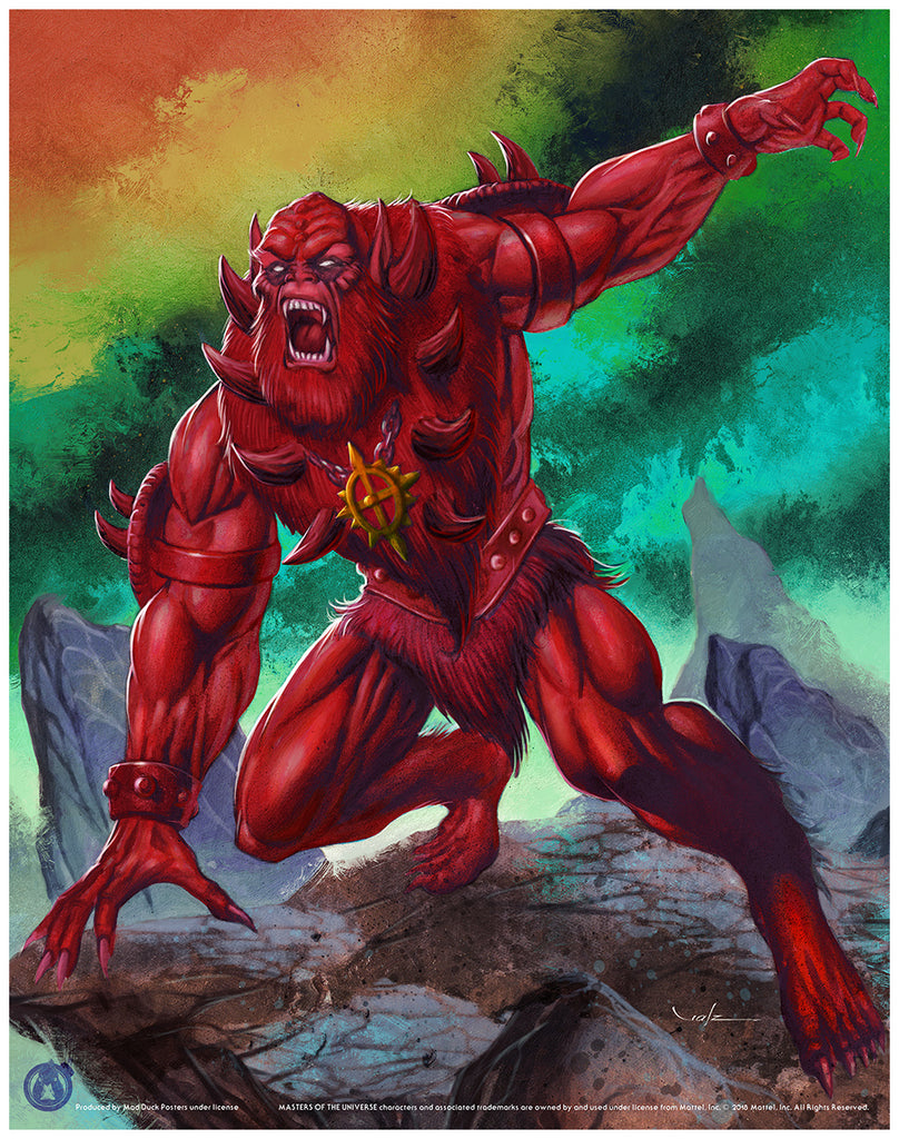Beast Man - Matching Numbered Set (Regular & Variant) - Mad Duck Posters