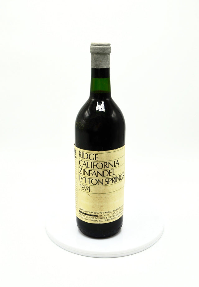 1974 Ridge Zinfandel, Lytton Springs