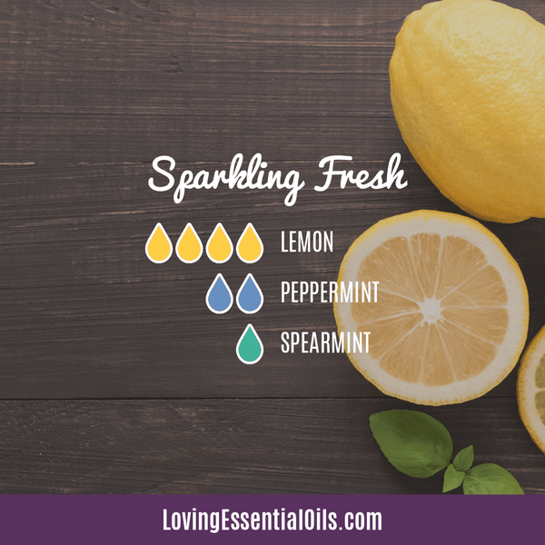 Fresh Smelling Essential Oils by Loving Essential Oils | Sprakling Fresh with lemon, peppermint, and spearmint essential oil