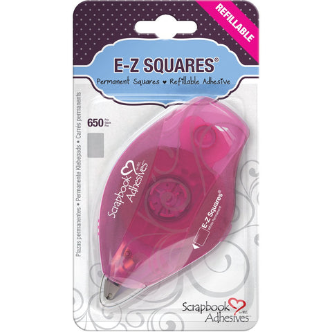 E-Z Squares Refillable Dispenser with Permanent Adhesive Permanent