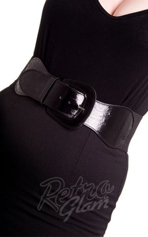Hell Bunny 50s Rizzo Belt in Black Hell Bunny 50s Rizzo Belt in Black