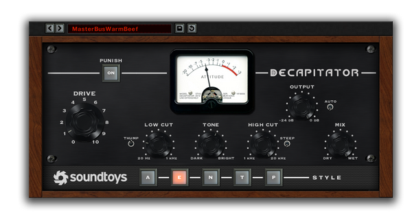 Best VST plugin for mixing Bass Decapitator by SoundToys