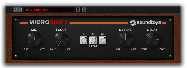 Best VST plugin for mixing Vocals MicroShift by SoundToys