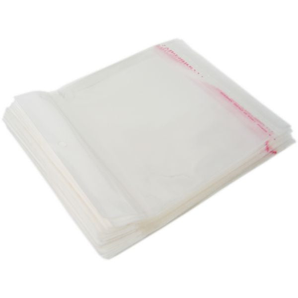 PG-006 100 pcs Resealable Polypropylene Jewelry Bags - 6.30" x 5.12" - DisplayImporter.com