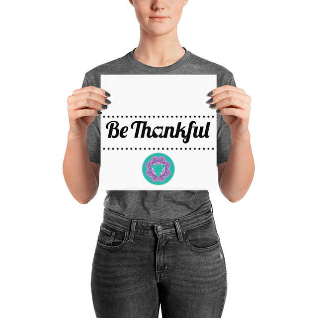 Thankfulness Poster - Infused Thoughts