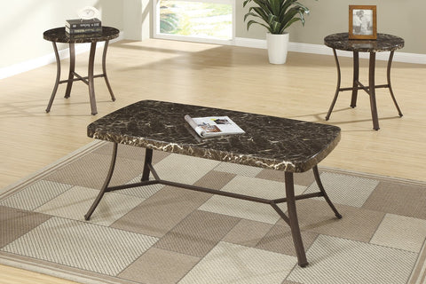 Poundex F6305 MODERN COFFEE TABLE IN OAK FINISH