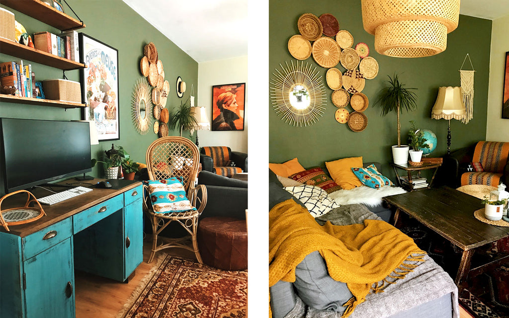 House Tour - Eclectic boho apartment details | The Inkabilly Blog