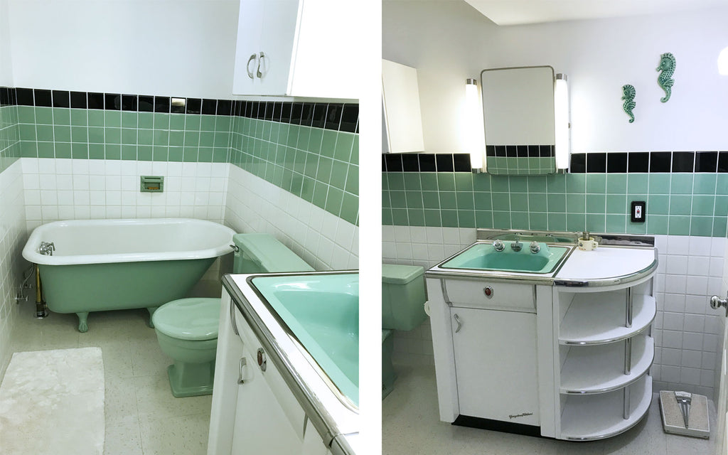 Jason's restored mid century bathroom. The Inkabilly Blog