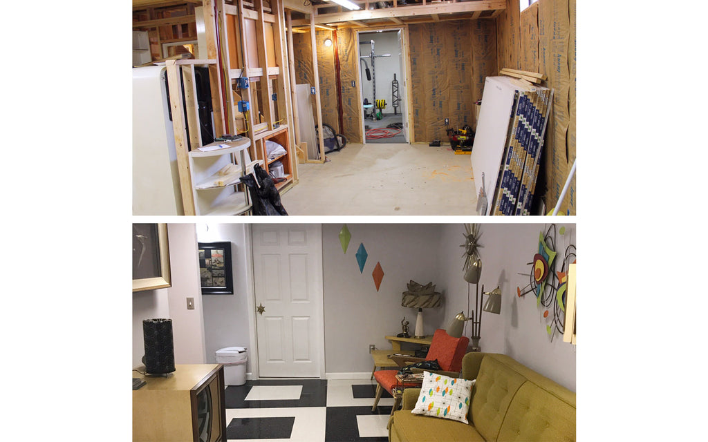 Building the mid century getaway - before and after shots. The Inkabilly Blog