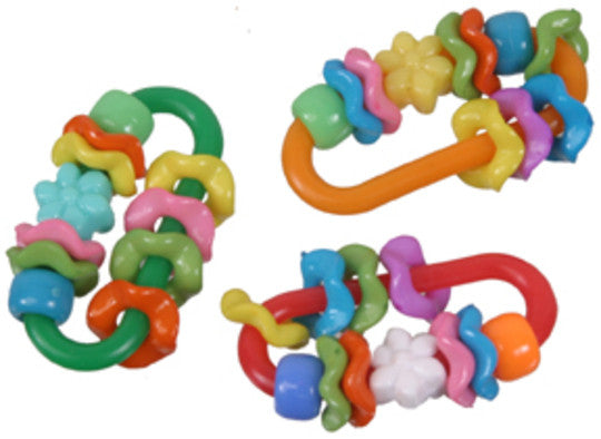 Wavy Link Foot Toys - 3 pk