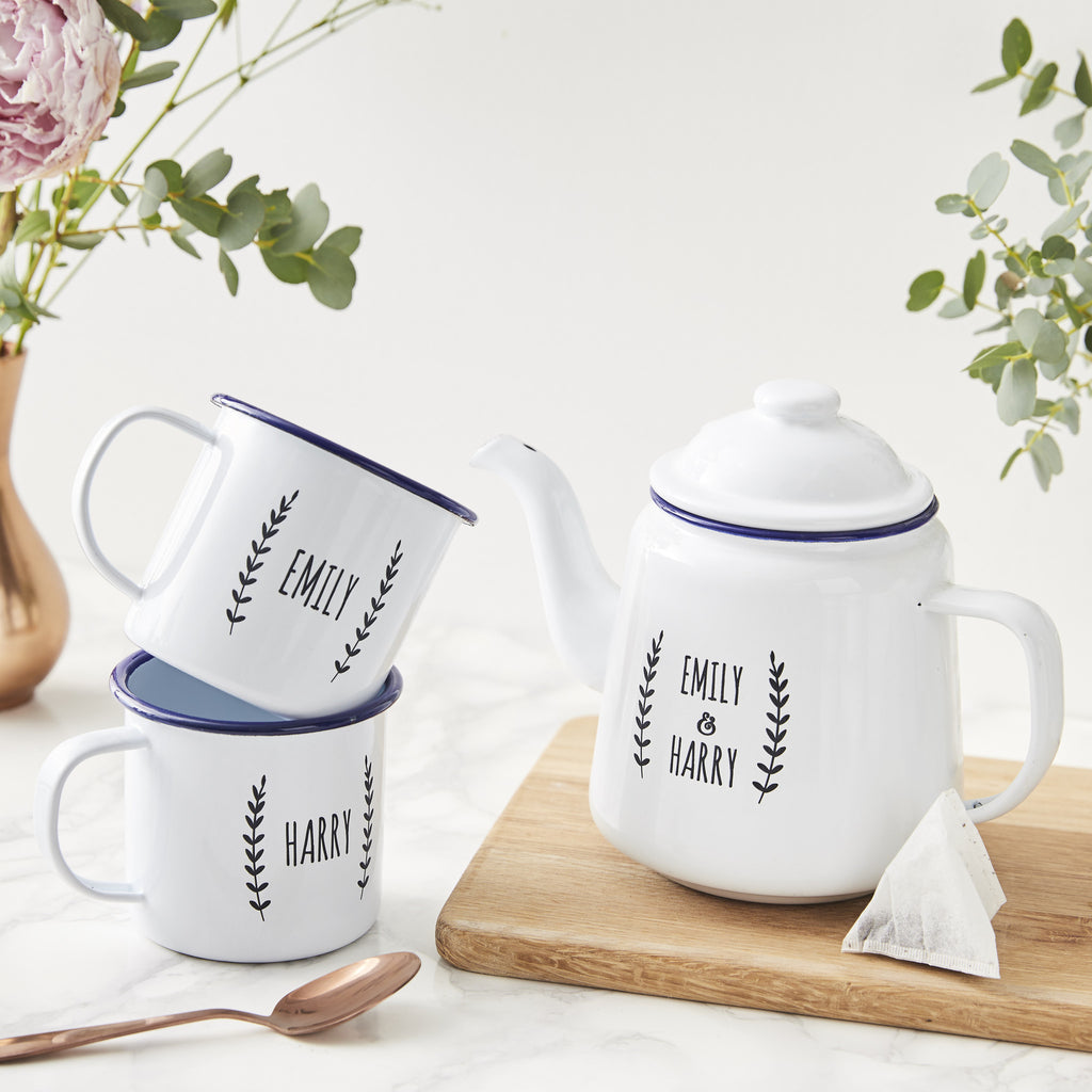 Personalised Enamel Teapot