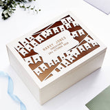 Personalised Bunting Baby Keepsake Box