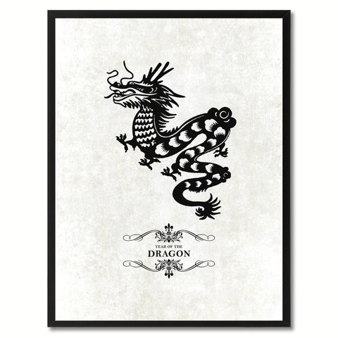 Zodiac Dragon Horoscope Character Canvas Print Picture Frame Gifts Home Decor Wall Art Decoration