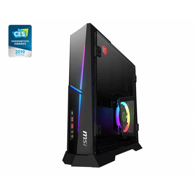 MSI Trident X Plus 9SE-041US Intel Core i7-9700K 3.6GHz/ 16GB DDR4/ 2TB HDD + 256GB SSD/ RTX 2080 VENTUS/ Windows 10 Home Desktop PC (Black-RGB)