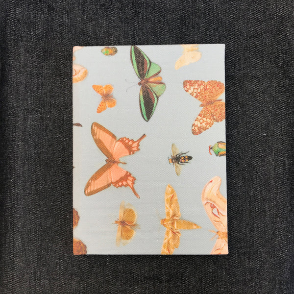 Bugs And Butterflies fabric covered sketchbook