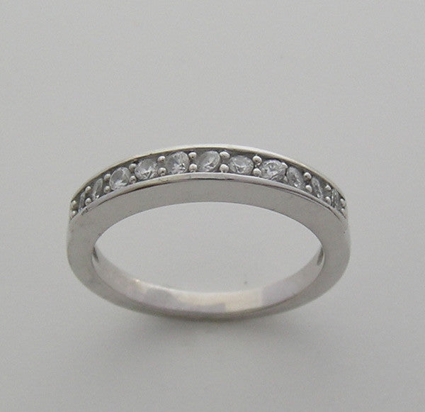 Contemporary Pavé Bridal Diamond Wedding Band