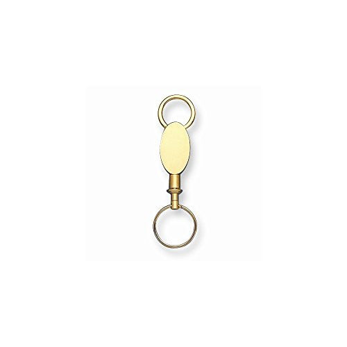 Gold-tone Valet Key Ring - shopvistar