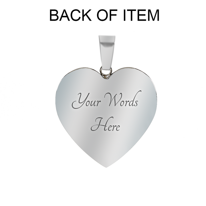 You Are The Sun The Moon The Stars Heart Pendant Necklace