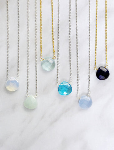 micro opal teardrop earrings
