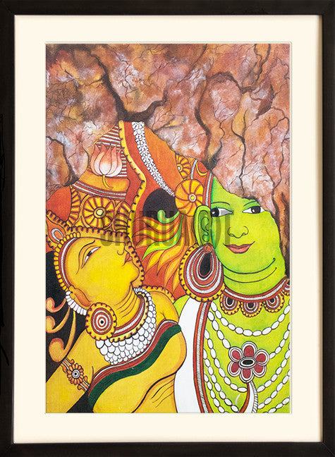 Painting of Radha and Krishna