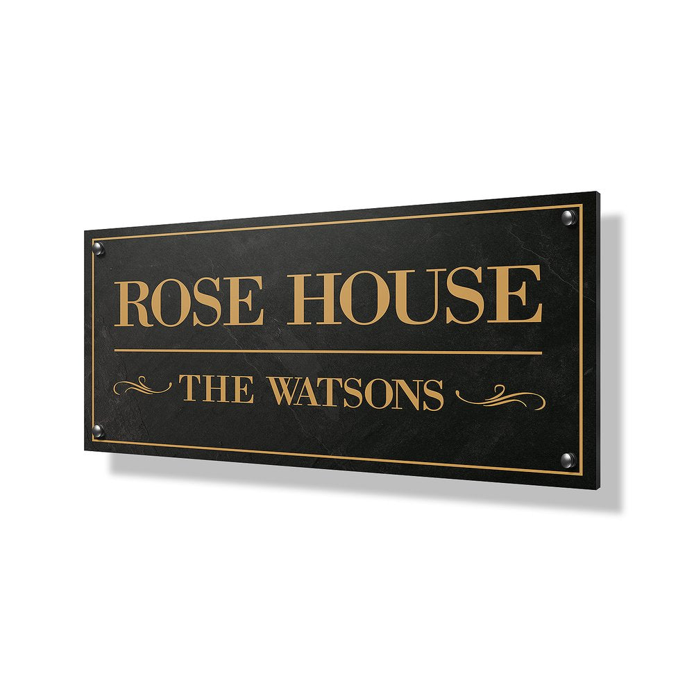 Rose House Business Sign - 40x20"