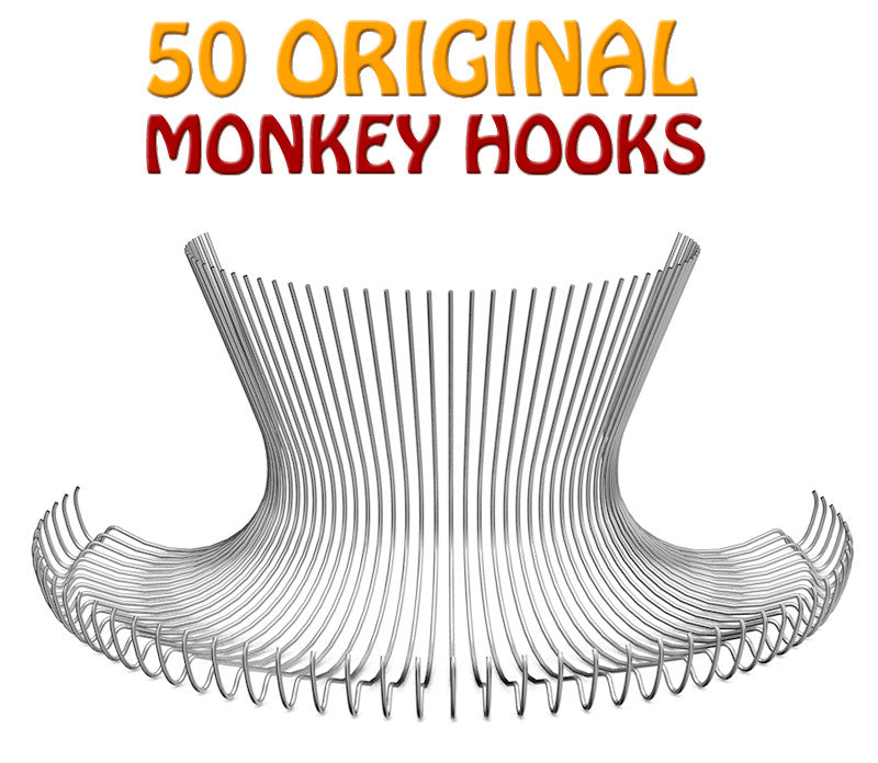 50 Original Monkey Hooks - Small Home Pack