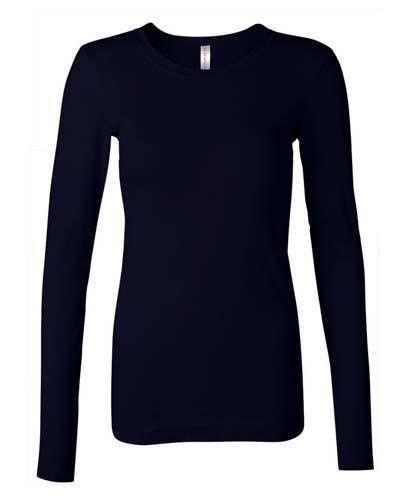Ladies Cotton T-Shirt Navy Blue #25 Size SMALL - MiddleEasternMall