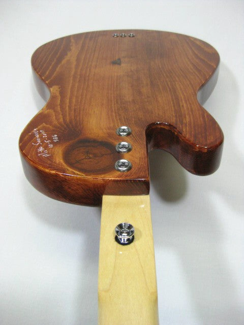 Solid Body 3 String Electric Single Cutaway Guitar #SB6 handmade by Mike Snowden in his Marietta GA shop Snowden Guitars.