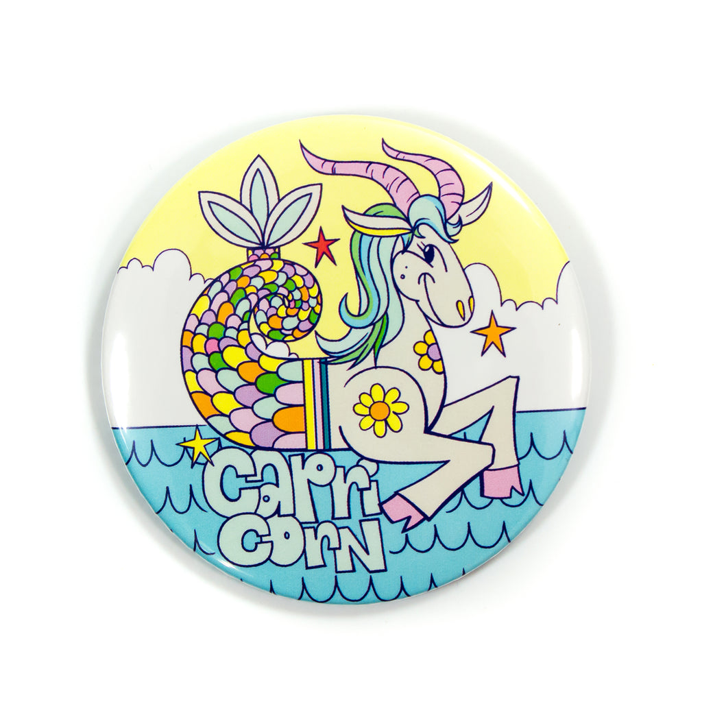 XL Zodiac Button: Capricorn