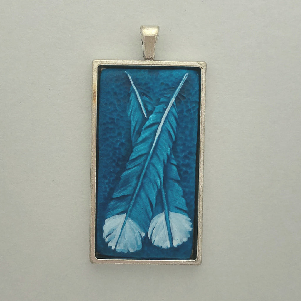 Huia Feathers Pendant