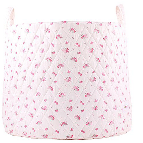 Cream roses storage basket
