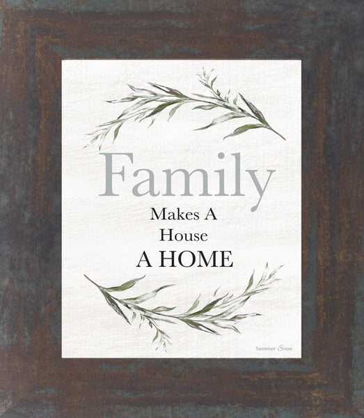 Family Makes a House a Home by Summer Snow Art SS61 - Summer Snow Art