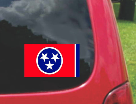 Tennessee State Flag Vinyl Sticker Decal Full Color/Weather Proof.