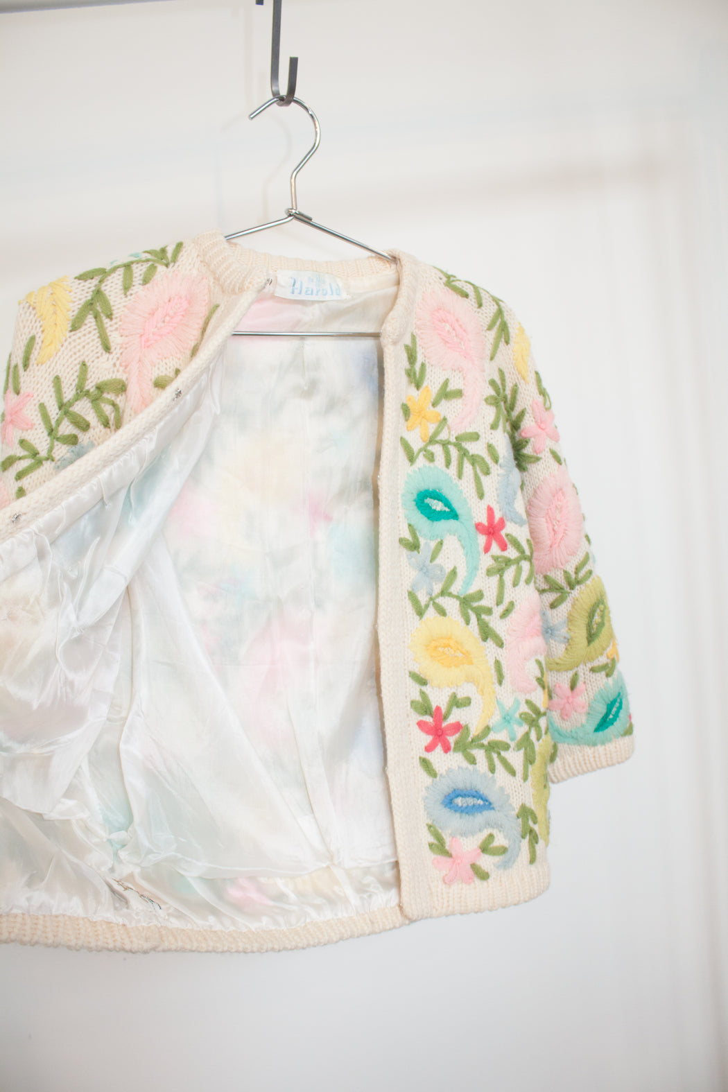1980's Vintage Floral Wool Cardigan | Hazel & Rose | Minneapolis, MN