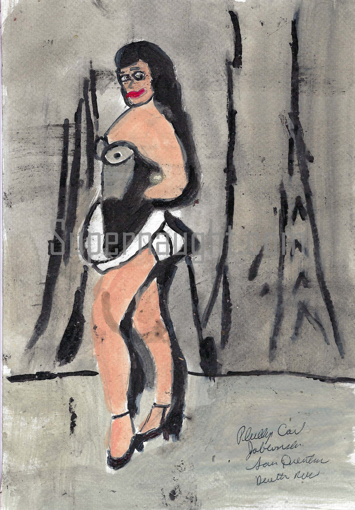 Bettie Page Painting