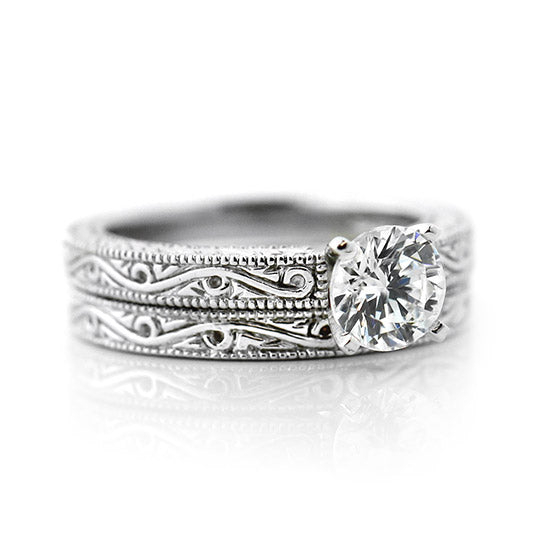Victorian Wedding Ring Set