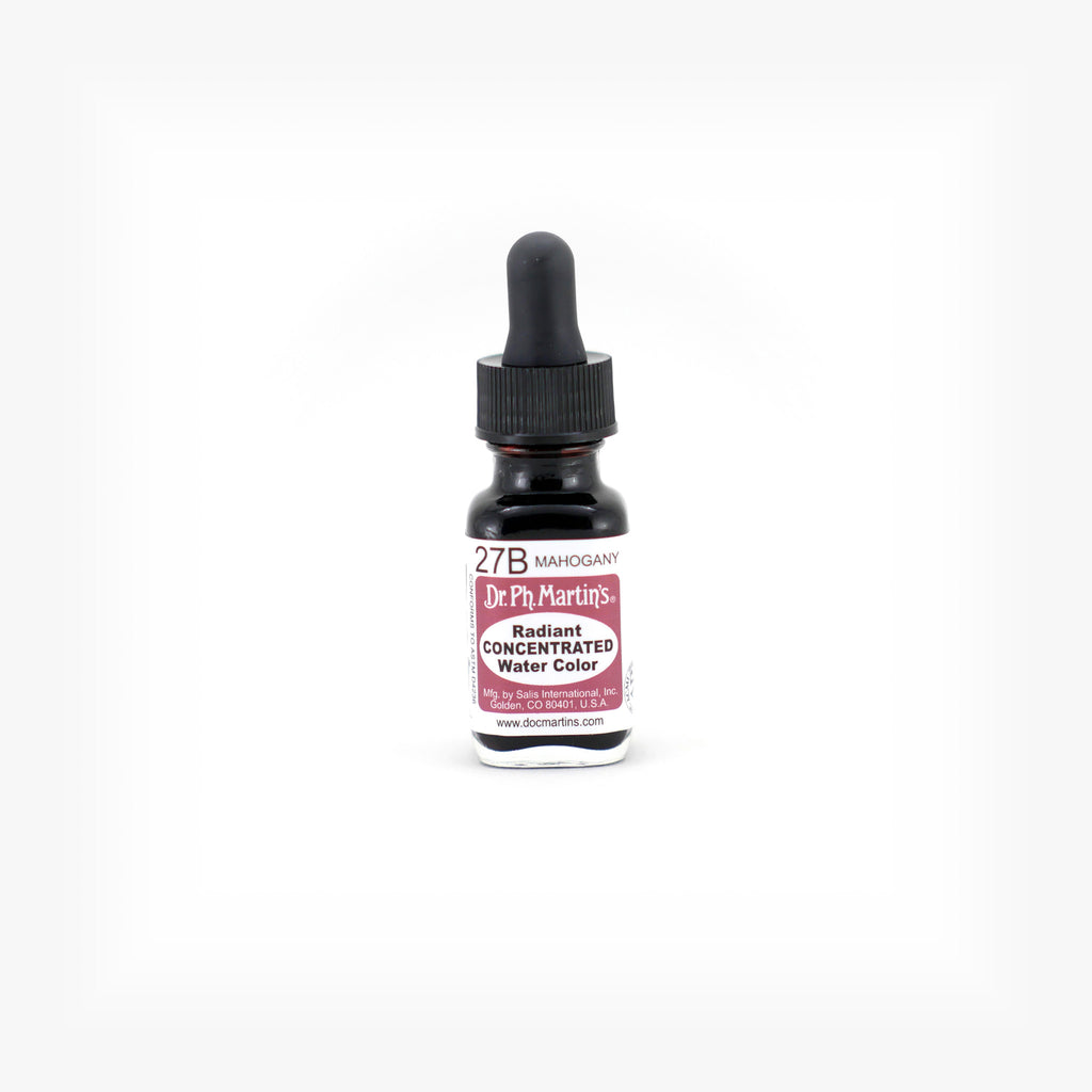 Dr. Ph. Martin's Radiant Concentrated Water Color, 0.5 oz, Mahogany (27B)