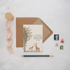 Majestic Woodland Save the Date Cards