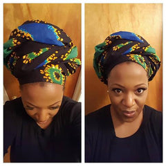 African Head wrap "Psychedelic" Chic