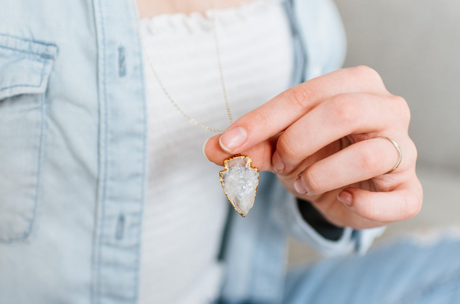 Healing Quartz Long Necklace