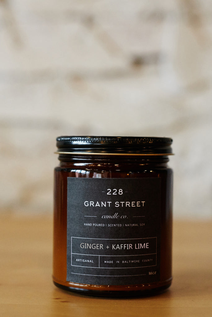 Ginger + Kaffir Lime Amber Jar