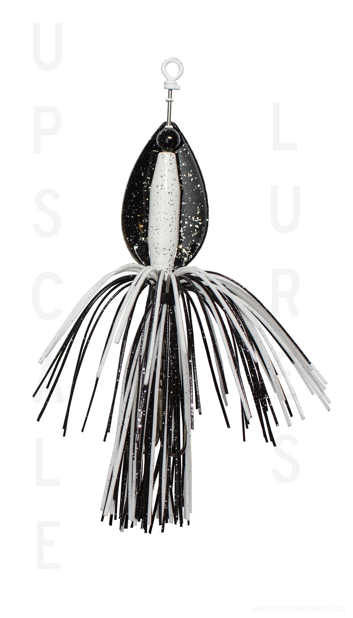 Bignormous Spinner Black/white 5 inches-3/4oz