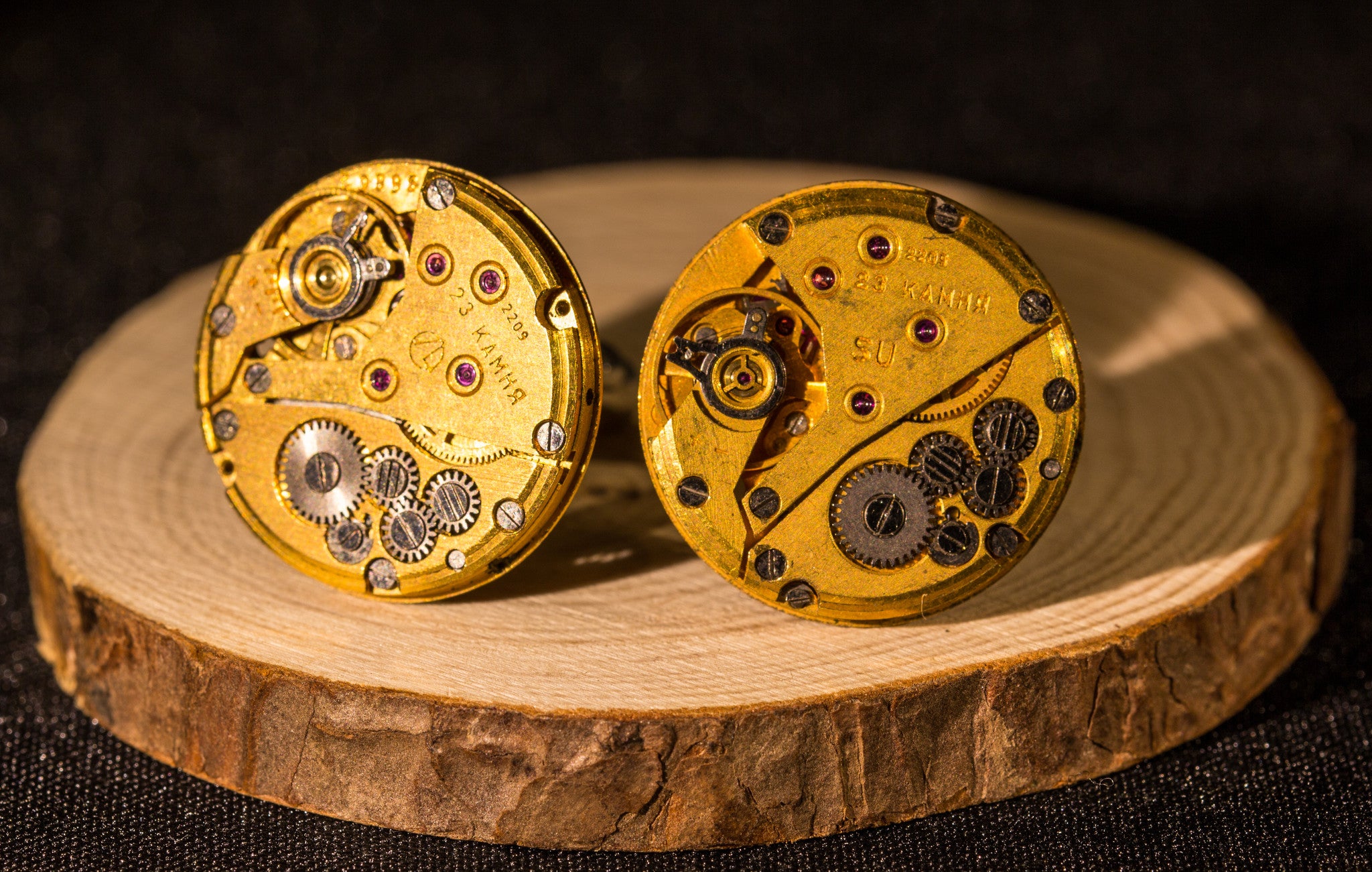 Golden Watch Movement Lapel Pin