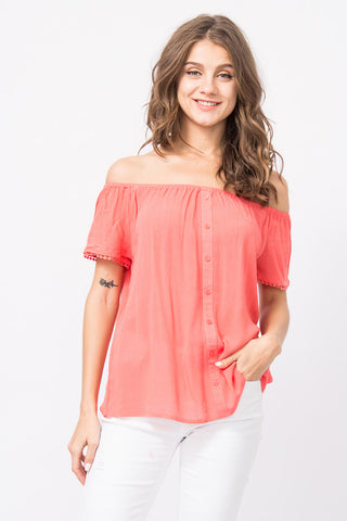 Cold-Shoulder Top Jade