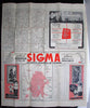 Madrid Spain city map plan c.1930-50's lot of 3 large folding ads views cartoon