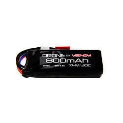 30C 7.4V 800mAh 2S LiPo Drone: JST Plug