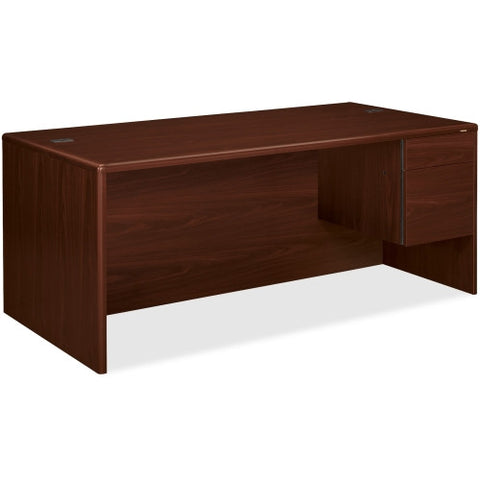 HON 10700 Series Single Right Pedestal Desk HON10785RNN, Mahogany (UPC:089192392933)