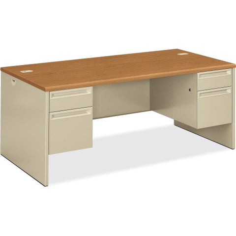 HON 38180 Pedestal Desk HON38180CL, Putty (UPC:089192076864)