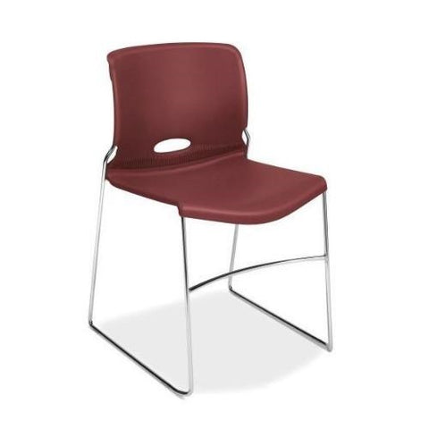 HON Olson High-Density Stacking Chair HON4041MB, Red (UPC:089192054466)